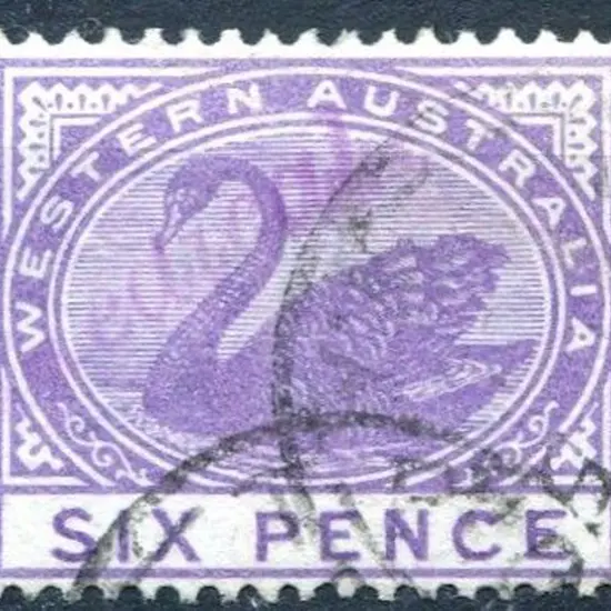 1897 6d violet, CR/CA wmk, perf. 14 with light ...