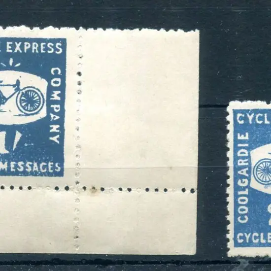 1893 1/- & 2/6d Coolgardie Cycle Express. 1/- with ...