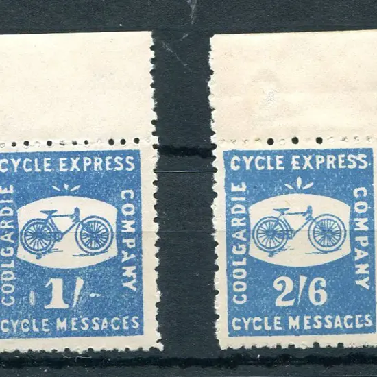 1893 1/- & 2/6d Coolgardie Cycle Express. Both ...