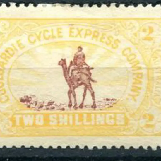 1896 6d, 2/- & 5/- Coolgardie Cycle Express camel ...