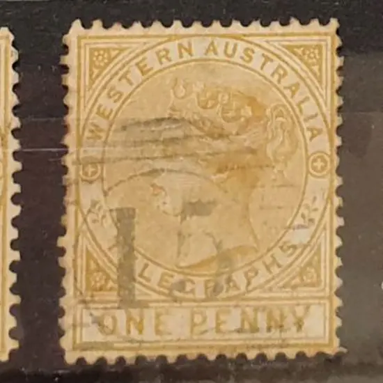 1879 1d & 6d Telegraph set of 3 with 1d in both ...