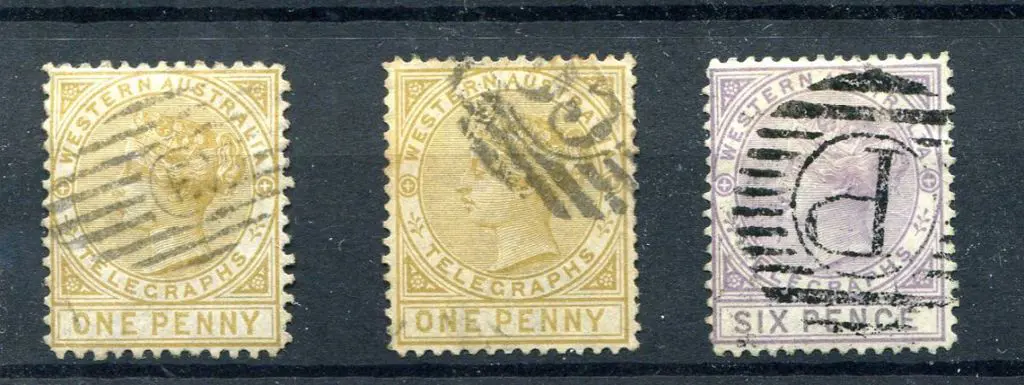 1879 1d bistre perf. 12½ & perf. 14 plus 6d lilac, ... Image 1++