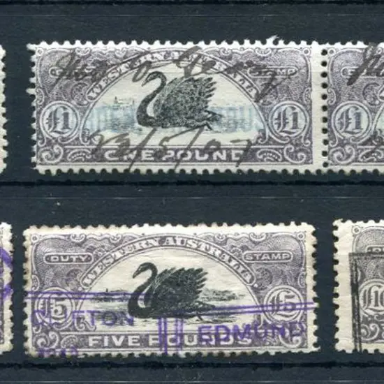 1906/09 15/- to £10 high vals used range. 15/- o/c ...