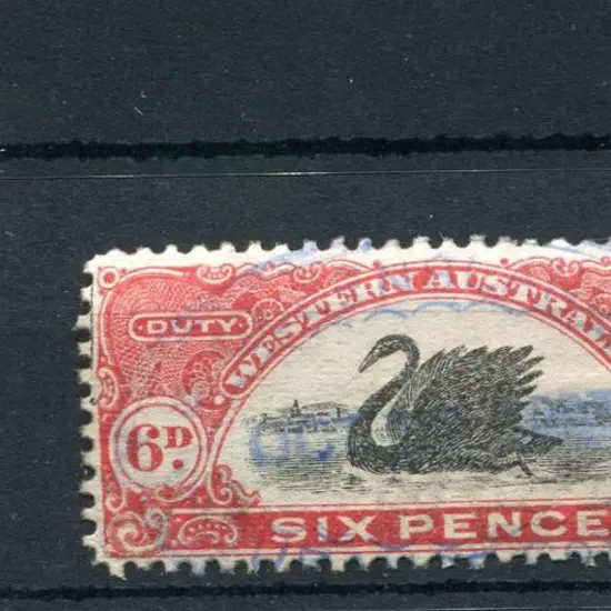 1906/09 6d red with upper left register mark, F/U. ...