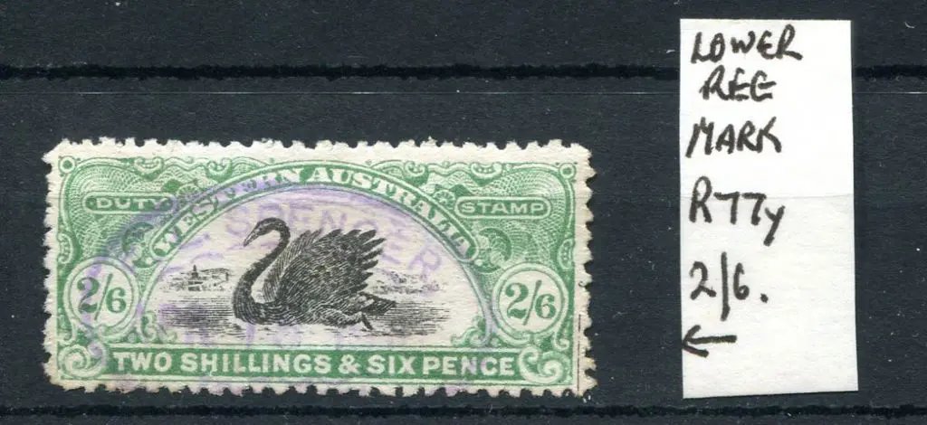 1906/09 2/6d green with register mark lower right. ... Image 1++