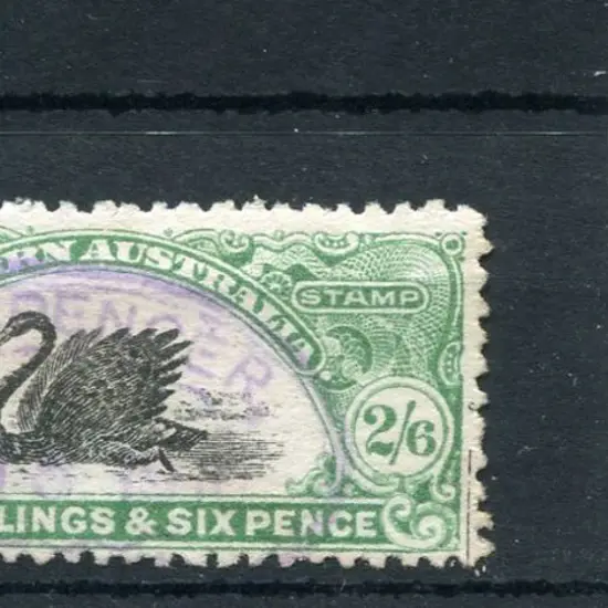1906/09 2/6d green with register mark lower right. ...