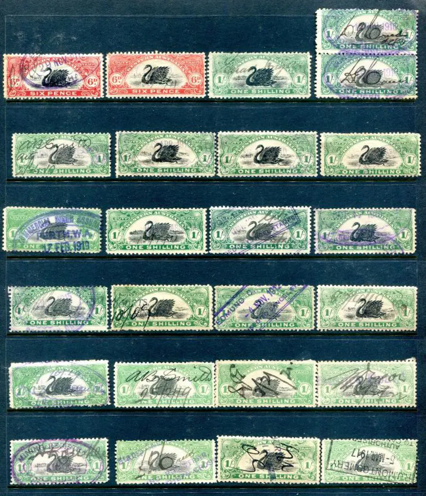 1909 Range of vals with many shades. Incls 1d x ... Image 1++