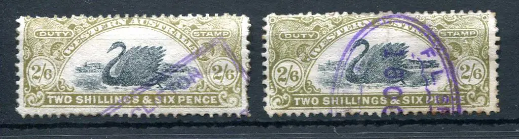 1911/12 2/6d brown-olive & 2/6d yellowish-olive ... Image 1++