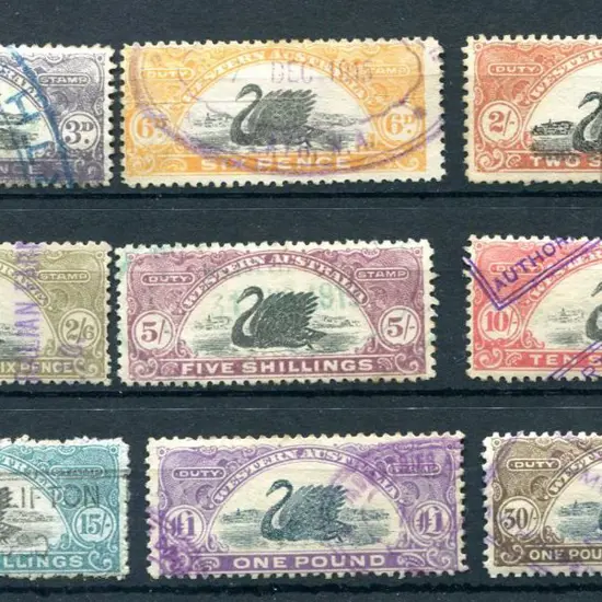 1911-13 "Duty Stamp" Design on New Paper With ...