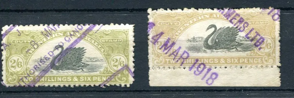 1911/13 2/6d olive with inverted wmk used with ... Image 1++