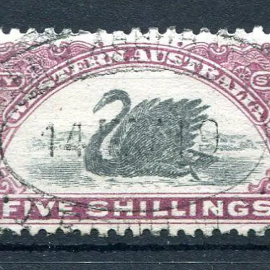 1911/13 5/- brown-purple with inverted wmk. Superb ...
