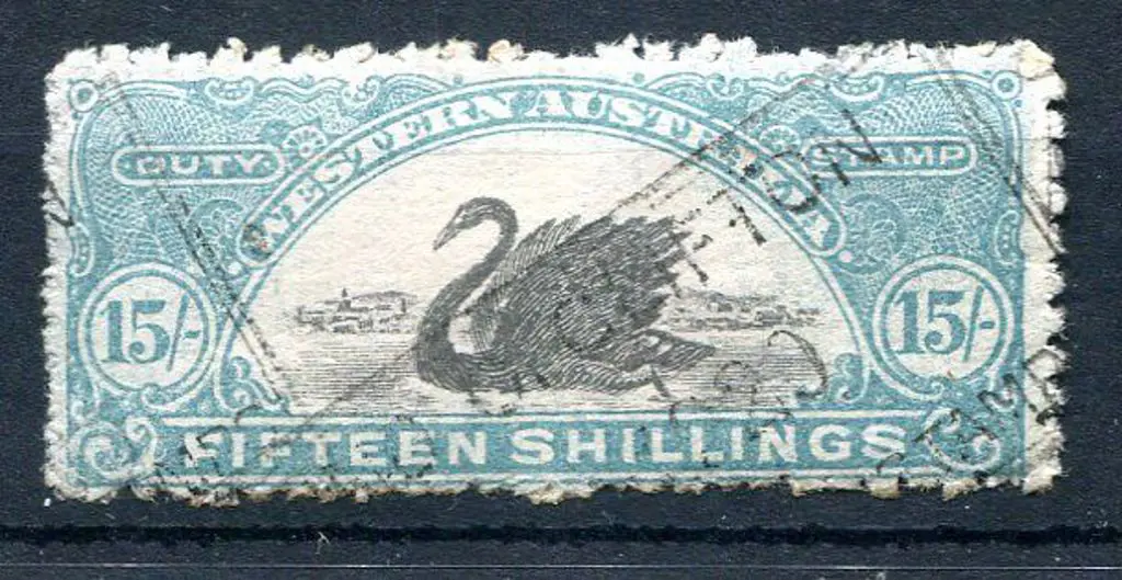 1911/13 15/- pale turquoise blue with inverted wmk ... Image 1++