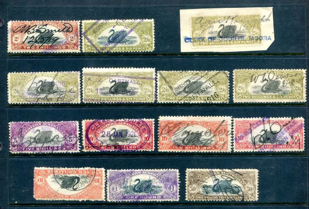 1911/13 3d x 14, 6d x 11, 1/-, 2/- x 2, 2/6d x 6, ... Image 1++