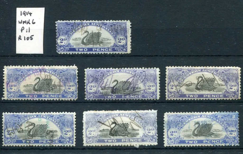 1914 "Duty Stamp" Design New 2d Denomination Perf ... Image 1++