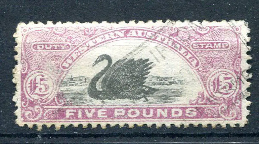 1917/22 £5 slate-purple with inverted wmk. Superb ... Image 1++