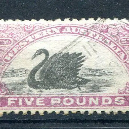 1917/22 £5 slate-purple with inverted wmk. Superb ...