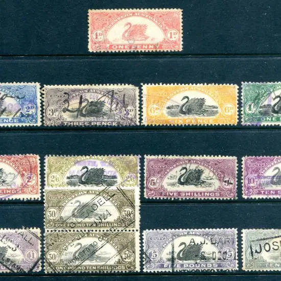 1920-23 "Duty Stamp" Design on New Paper with ...