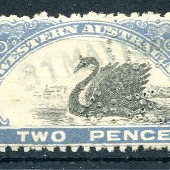 1920/23 2d blue with vignette significantly ...