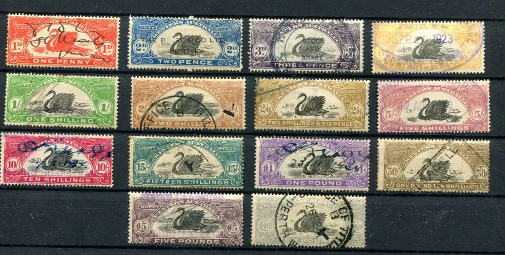 1922/30 1d red to £10 grey set of 14, the latter ... Image 1++