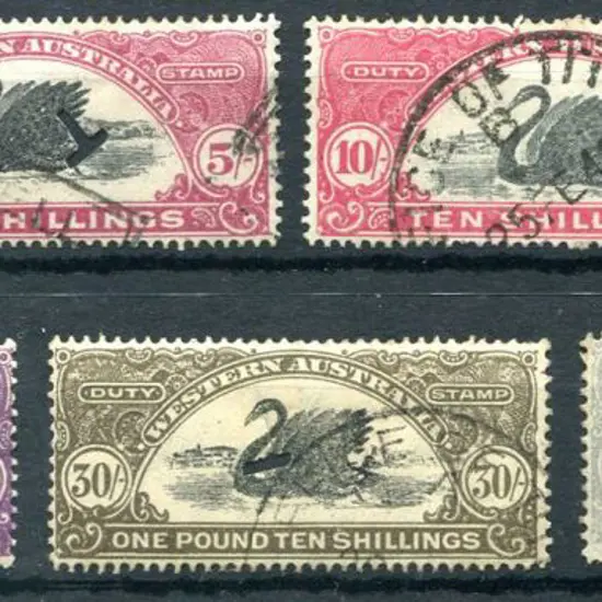 1922/30 5/- claret, 10/- bright carmine, £1 bright ...