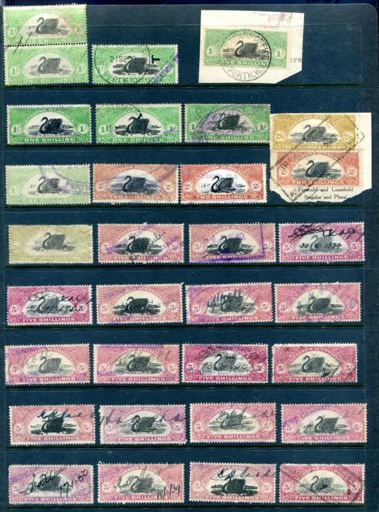 1922/30 1d to 10/- selection noting 1d x 36, 2d x ... Image 1++