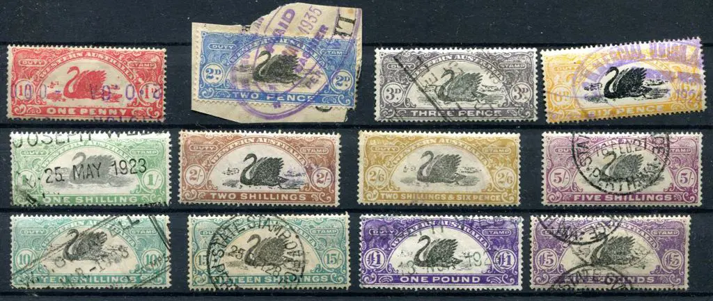1923/25 1d to £5 set of 12. Majority fine used ... Image 1++
