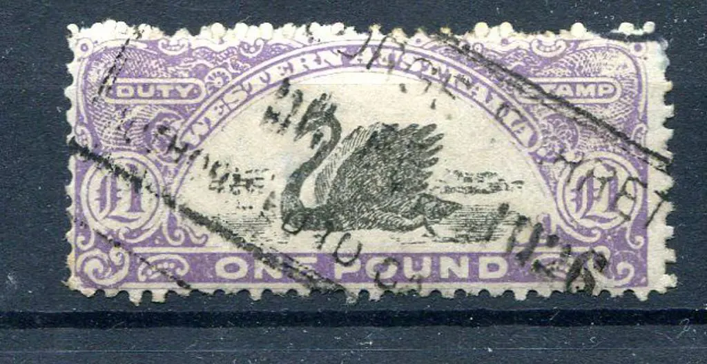 1923/25 £1 violet, perf 11 F/used. Several blind ... Image 1++