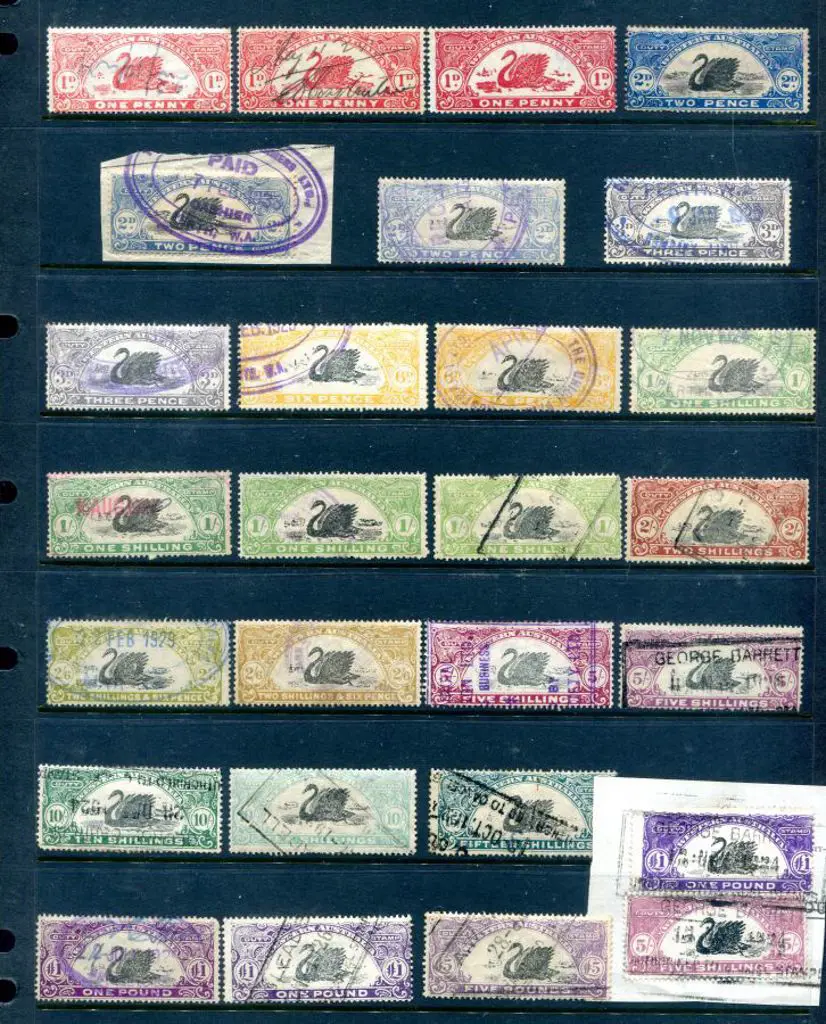 1923/25 1d to £5 complete set with extra shades of ... Image 1++