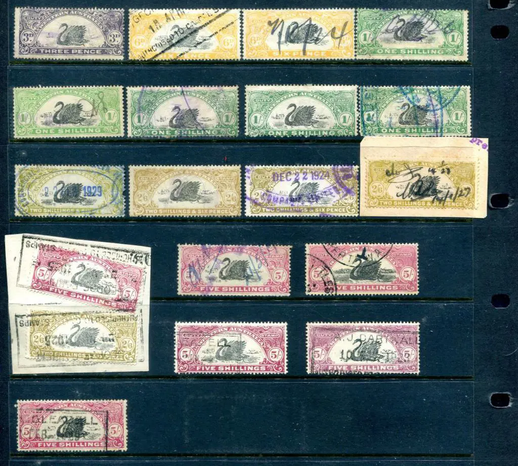 1923/25 1d to 5/- selection useful for research ... Image 1++