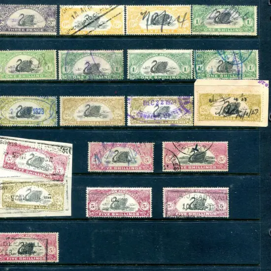 1923/25 1d to 5/- selection useful for research ...