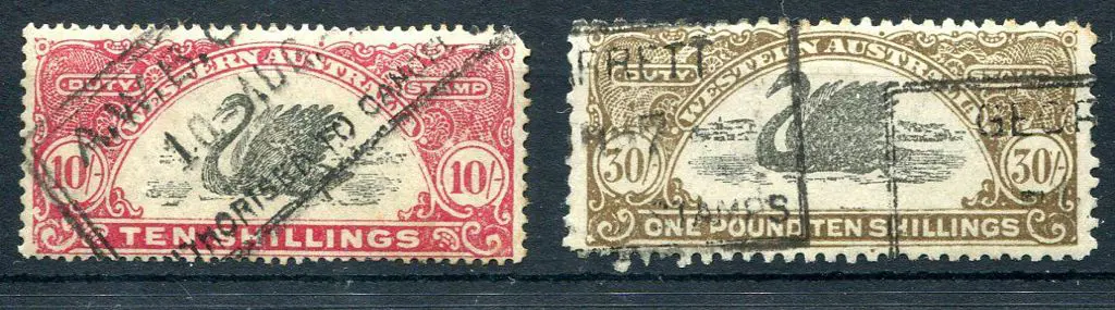 1927 "Duty Stamp" Design with Colour Changes 1927 ... Image 1++