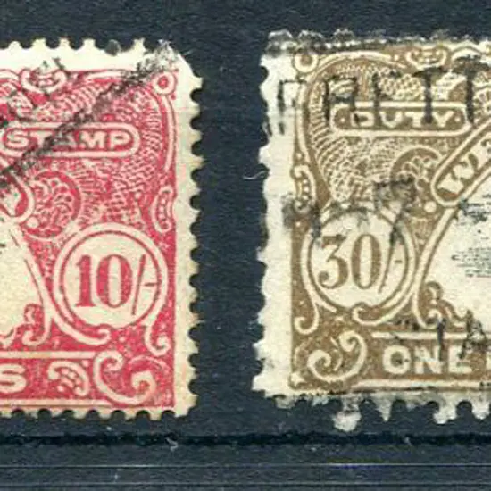 1927 "Duty Stamp" Design with Colour Changes 1927 ...