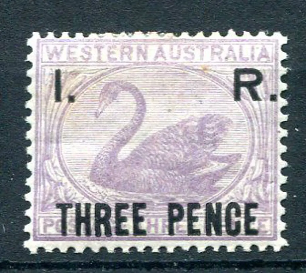 1893 "I.R. THREE PENCE" ovpt on unissued 3d lilac ... Image 1++