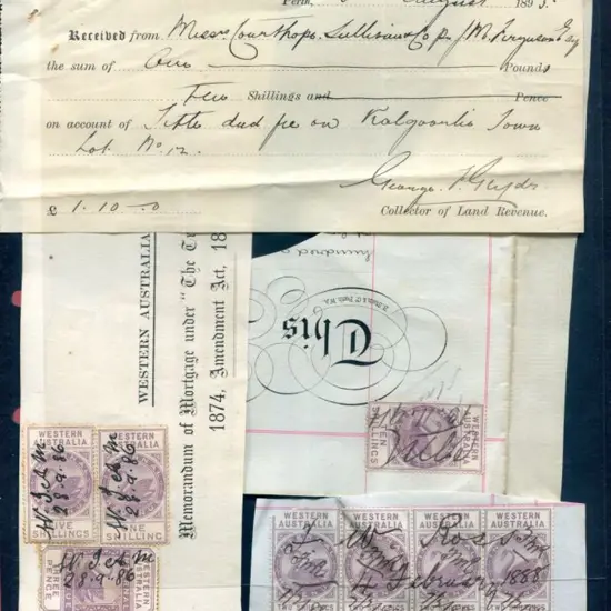 1881 3d "Internal Revenue" (R18), 1/- "Internal ...