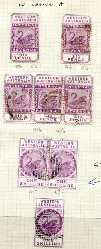 1893/97 Internal Revenue, Crown over CA wmk ... Image 1++