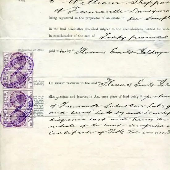 1904 (21st Apr) 1/- Internal Revenue x 4 ...