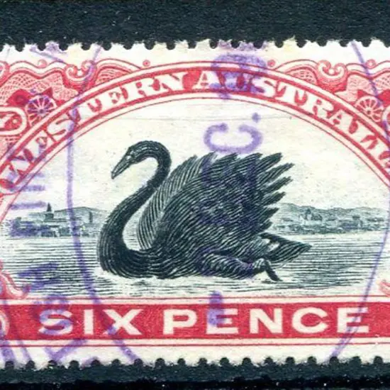 1904 6d deep carmine with upper right register ...