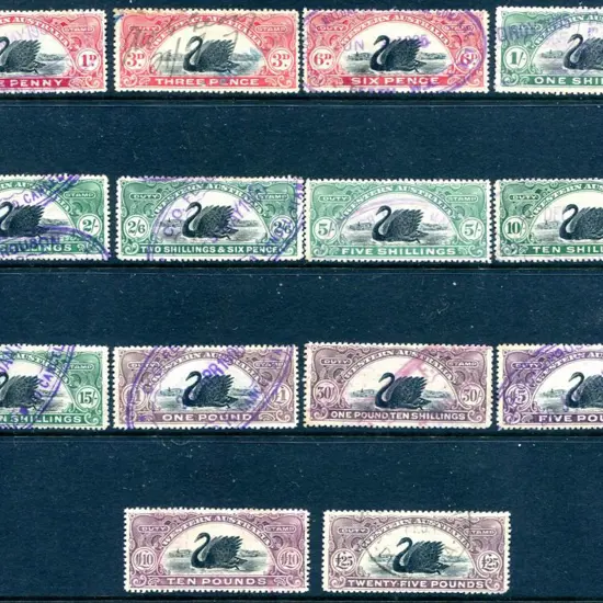 1904 1d to £25 short set excluding £50 & £100. ...