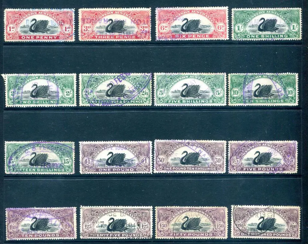 1904 1d to £100 complete set of 16. The £50 & £100 ... Image 1++