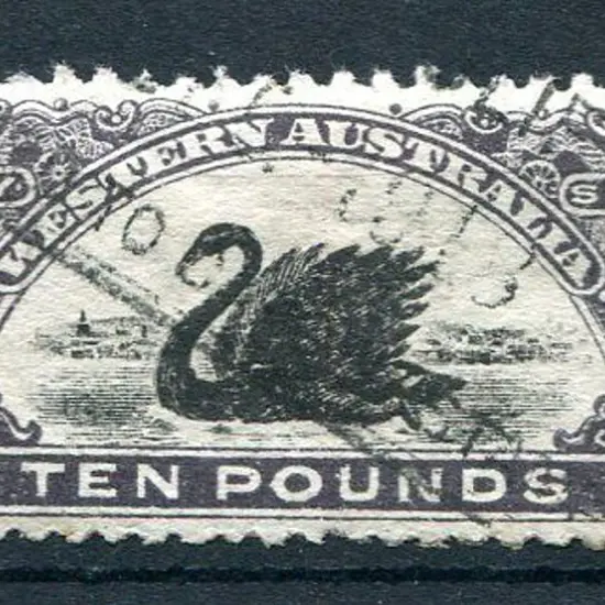 1906/09 £10 agate, perf 11. Fine used with light ...