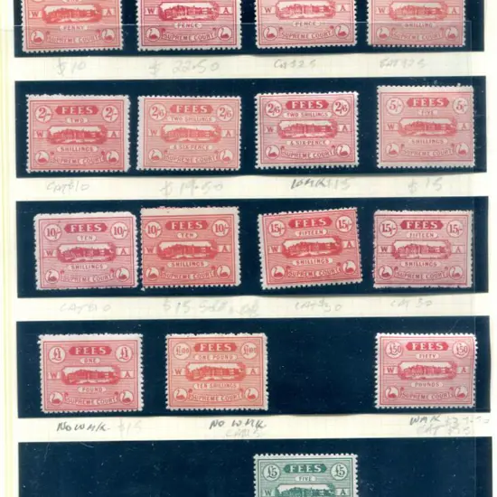 1907/22 Supreme Court Probate range of 16 to £50 ...