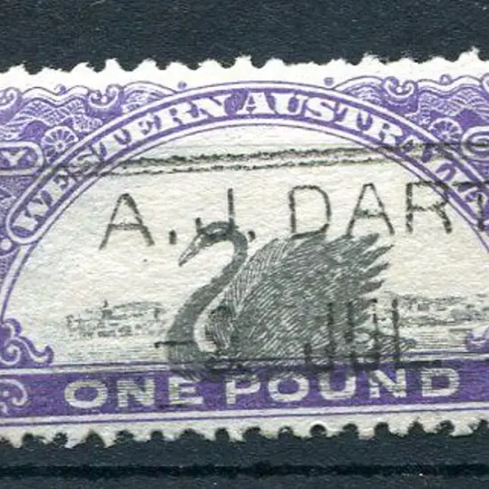 1919 £1 black & violet, perf. 11 W Crown A wmk ...