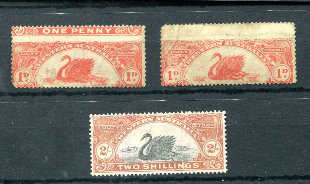 1922/30 1d pale red x 2 with both having ... Image 1++