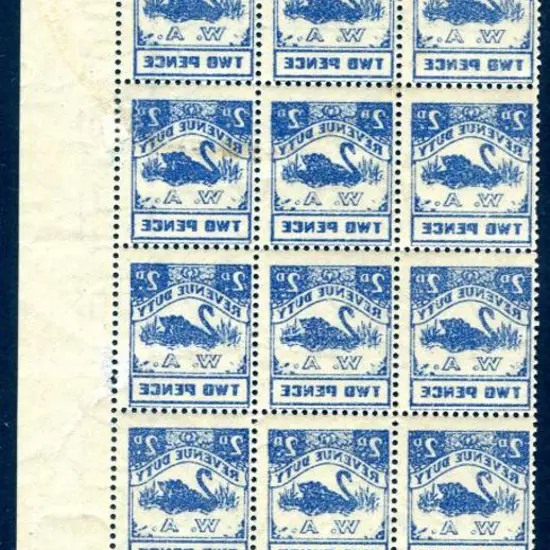 1951/65 2d deep blue "Revenue Duty" with single ...