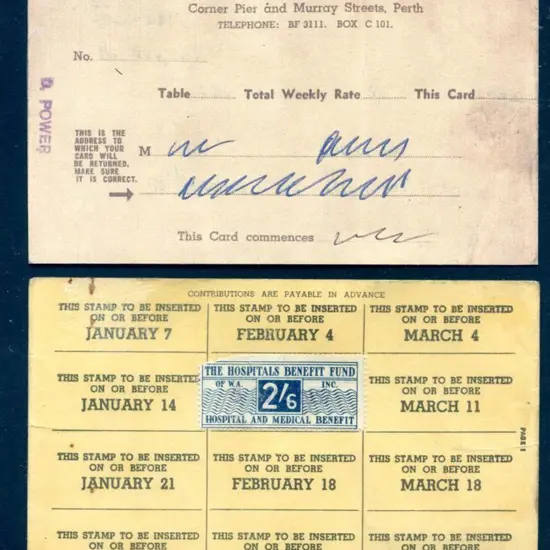 1954 "The Hospitals Benefit Fund of WA Inc ...