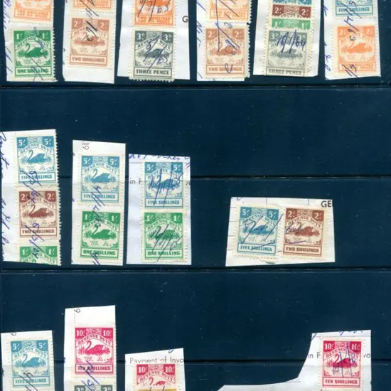 1960's 1d to 10/- pre-decimal Revenues on small ...