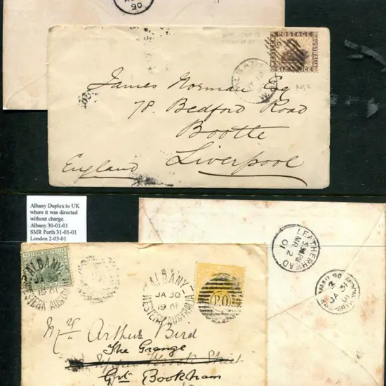 1890 (19th July) 6d violet perf. 14 on Liverpool, ...