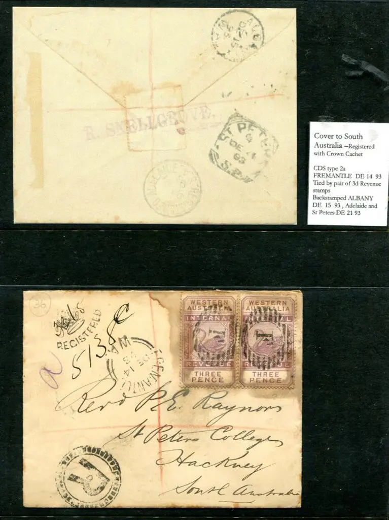 1893 (14th Dec) Fremantle to Hackney, South ... Image 1++