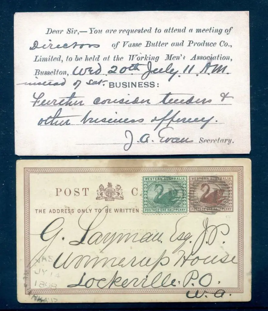 1898 (14th Jul) ½d brown postcard PC6 printed to ... Image 1++