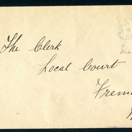 1899 (31st Oct) Bridgetown to Fremantle cover with ...